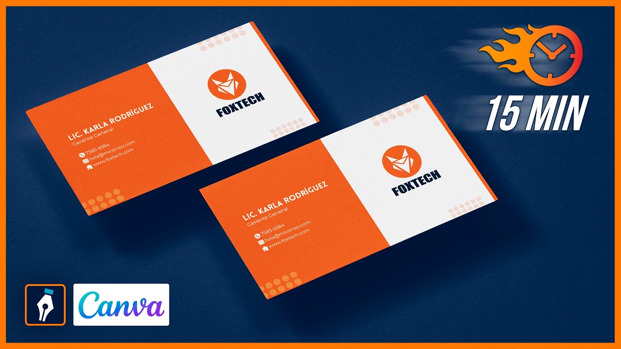 ⚡Cómo hacer una TARJETA de PRESENTACIÓN para tu negocio en CANVA ( 😎sin usar plantillas )