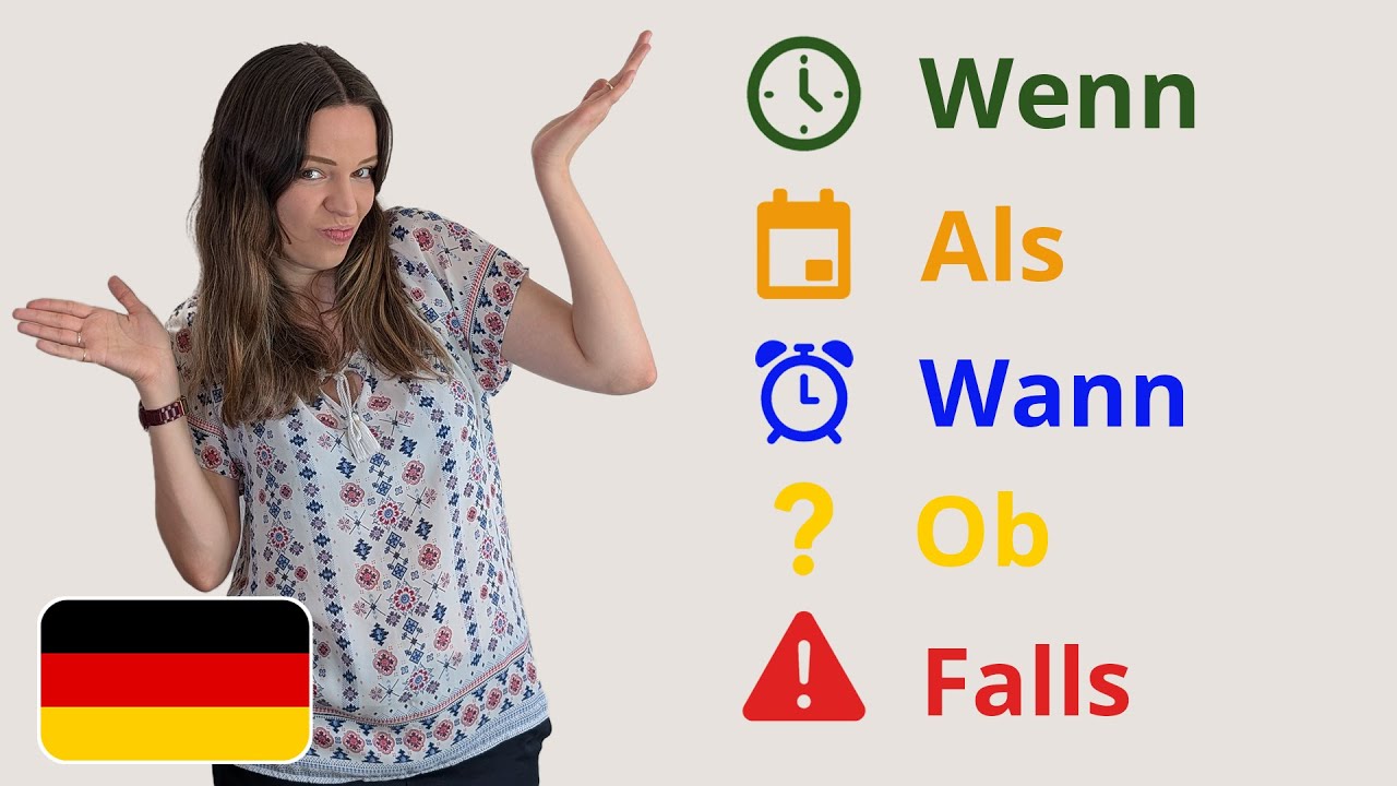 Deutsch B1+/B2 - wenn, als, wann, ob, falls einfach erklärt
