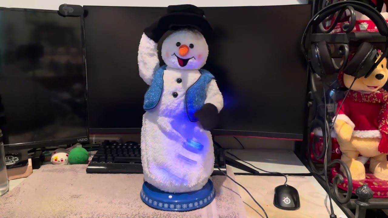 Fried 2 song spinning snowflake snowman before repairs
