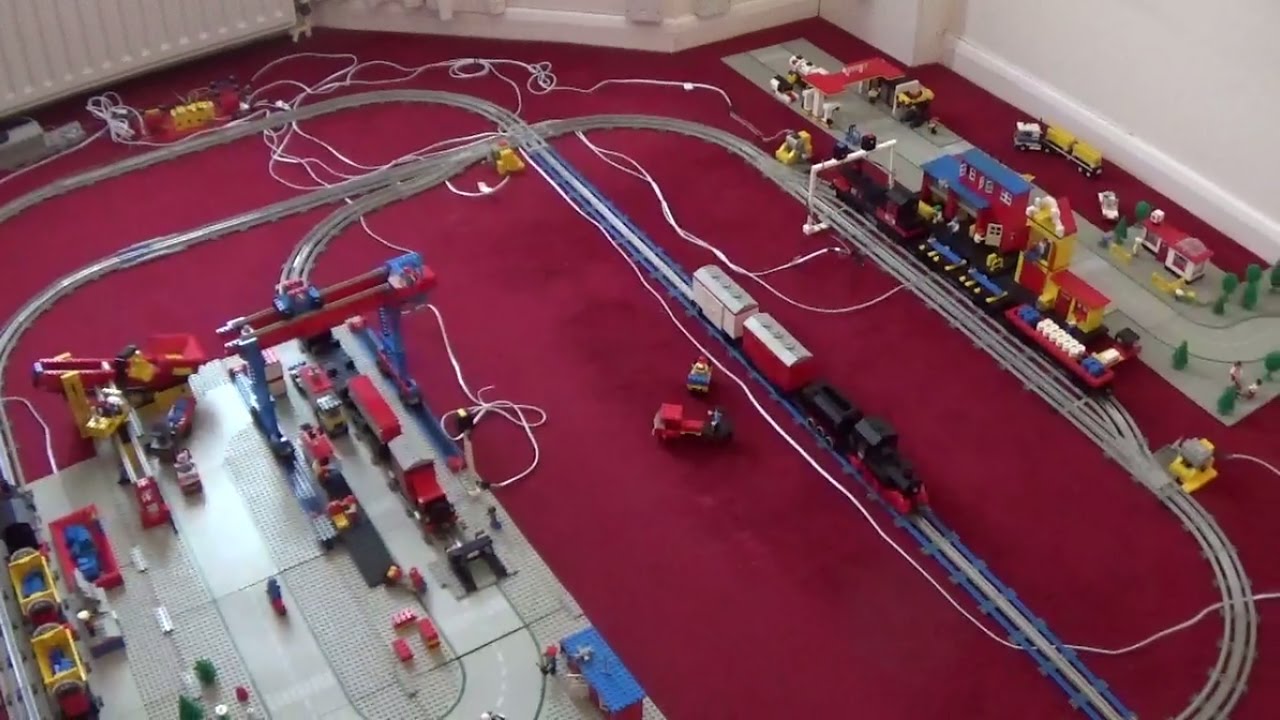 Vintage 12v Lego Train Layout From 7777 Idea  Book  - Overview