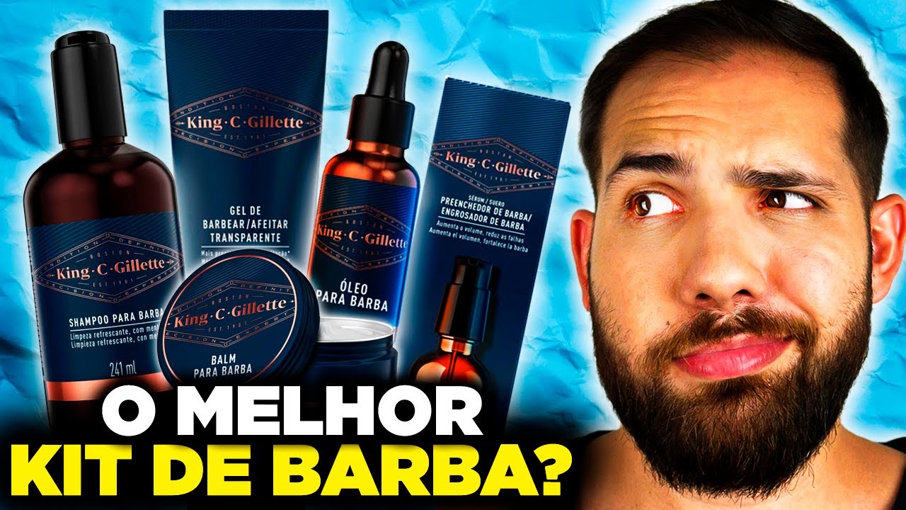 Barba Alinhada, Cheirosa e Hidratada? Testei a Linha Completa da King C  Gillett