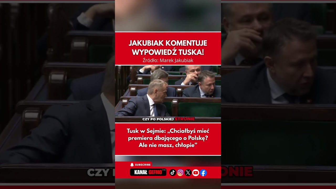 Tusk w Sejmie: &bdquo;Chciałbyś mieć premiera dbającego o Polskę? Ale nie masz, chłopie&rdquo;.