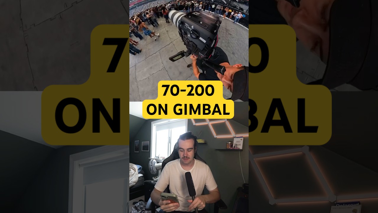 70-200 на GIMBAL для концертной видеографии