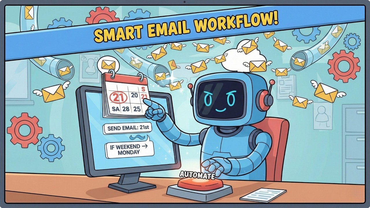 สอนสร้าง Workflow ส่งอีเมลทุกวันที่ 21 (ถ้าตรงเสาร์-อาทิตย์ เลื่อนเป็นวันจันทร์อัตโนมัติ!)