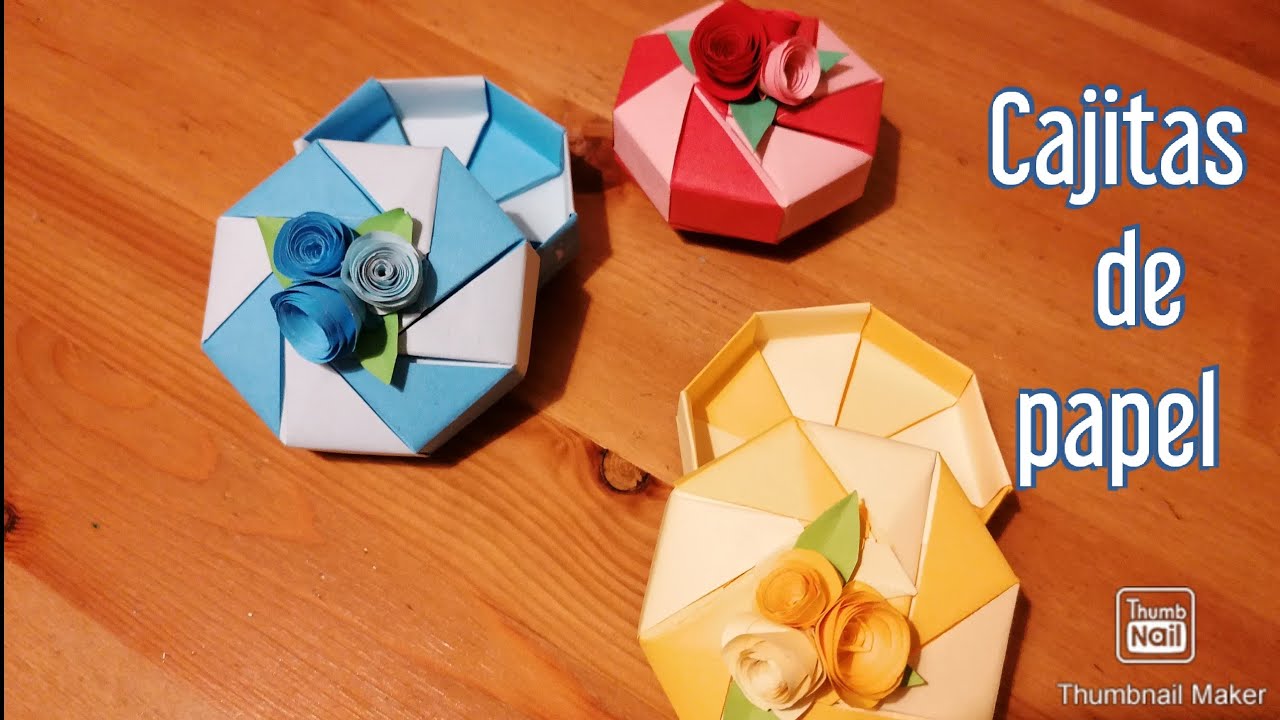 Diy , cajas de papel muy f&aacute;ciles.