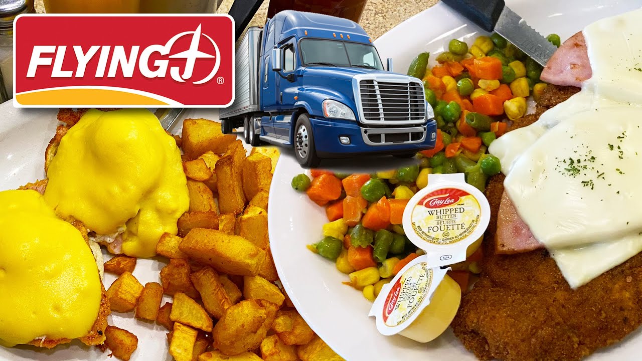 Breakfast & Lunch at a Canadian Truck Stop ☕️🍔🍽️ Flying J Travel Centre