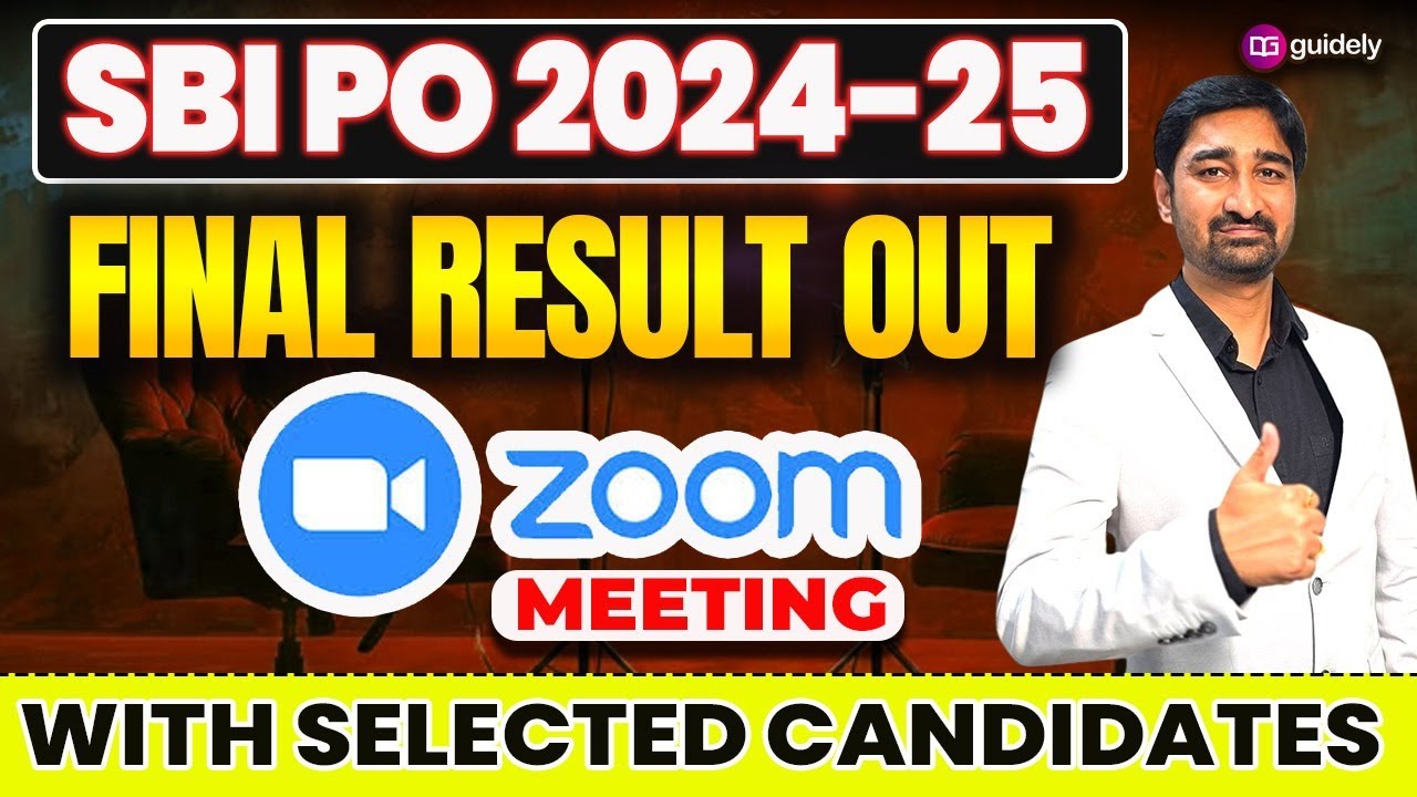 🎉 SBI PO 2024-25 Final Result Out | Live Zoom Celebration with Aditya Sir | Share Your Success Story