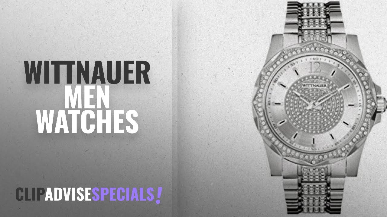 10 Best Selling Wittnauer Men Watches [2018 ]: Wittnauer Men's Chevron Crystal Accent Stainless