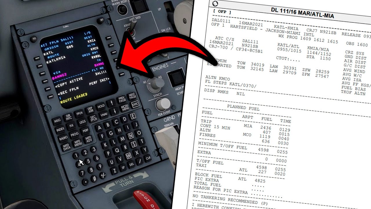 How to Import from SimBrief in the Aerosoft CRJ for Microsoft Flight Simulator Tutorial
