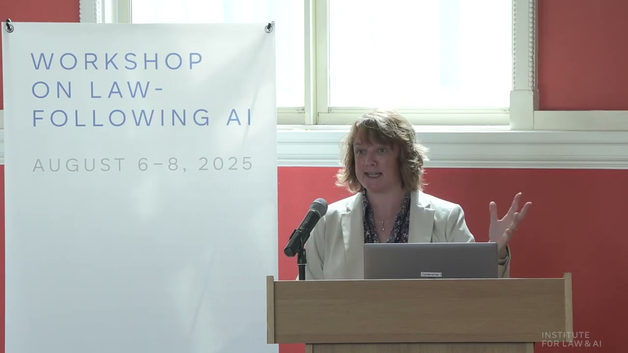 Computer science perspectives on AI legal reasoning | Workshop on Law-Following AI 2025