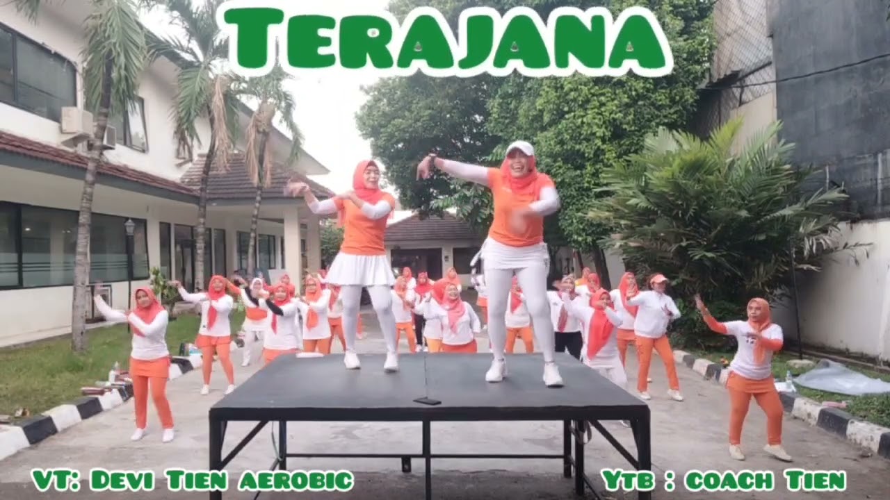 Terajana || DJ Ramix || Tiktok Viral || Disco Dangdut || Senam  kreasi || choreo coach tien #senam