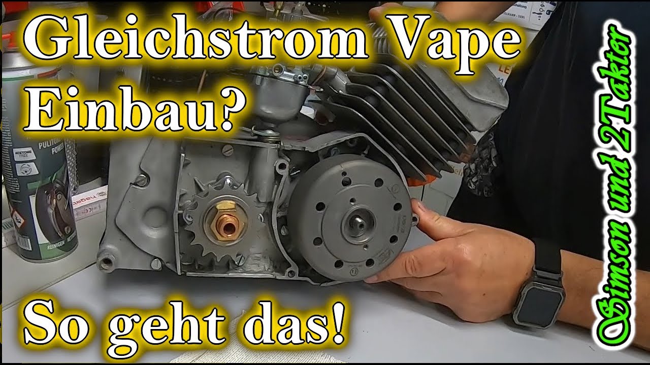 Simson Gleichstrom Vape 2.Versuch. Power Dynamo Einbau? Fehler bei der Montage- es geht so einfach!