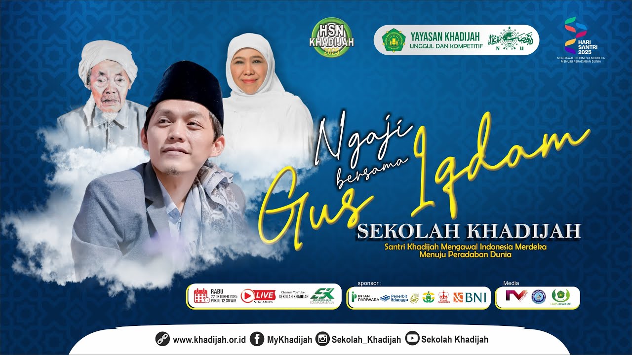 🟢 LIVE | NGAJI BARENG GUS IQDAM | Memperingati Hari Santri Nasional 2025 Sekolah Khadijah