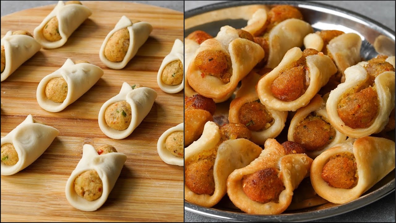 Aloo Samosa Recipe | Aloo Atta Nahsta Recipe | Allo Roll Samosa Recipe | Potato Samosa