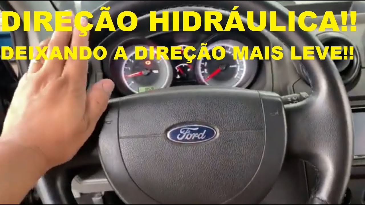 DIREÇÃO HIDRÁULICA FICOU MAIS PESADA DURA FORD FIESTA KA ECOSPORT ZETEC/VEJA SOLUÇÃO DO PROBLEMA!!