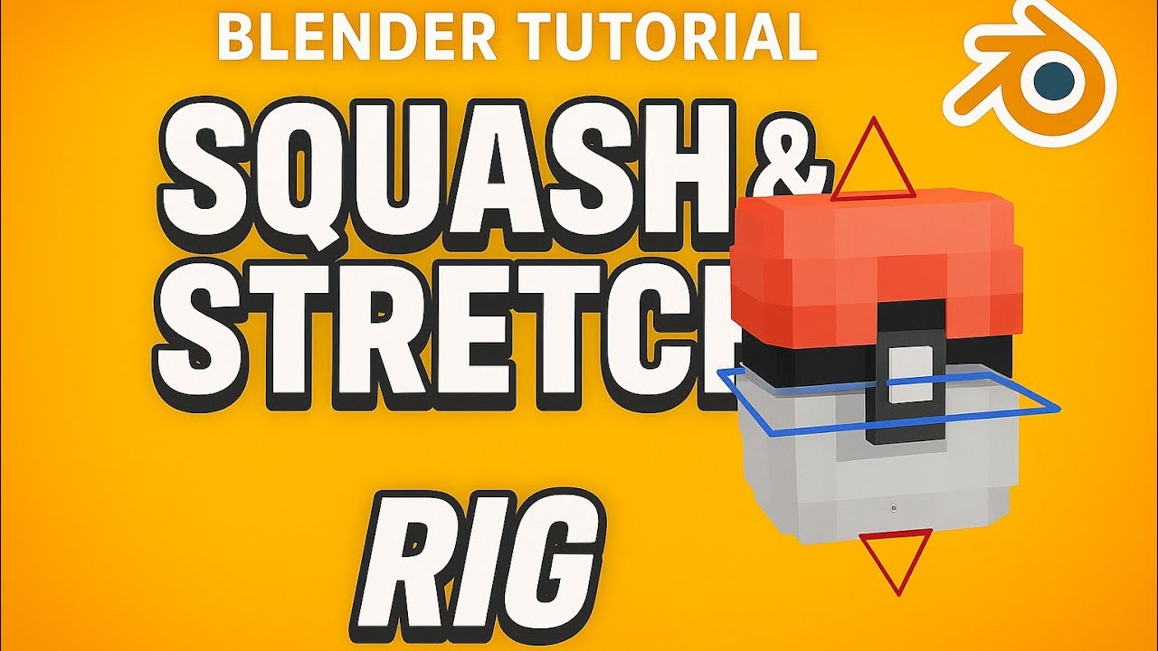 How to Make a Squash & Stretch Ball Rig in Blender | Complete Rigging Tutorial