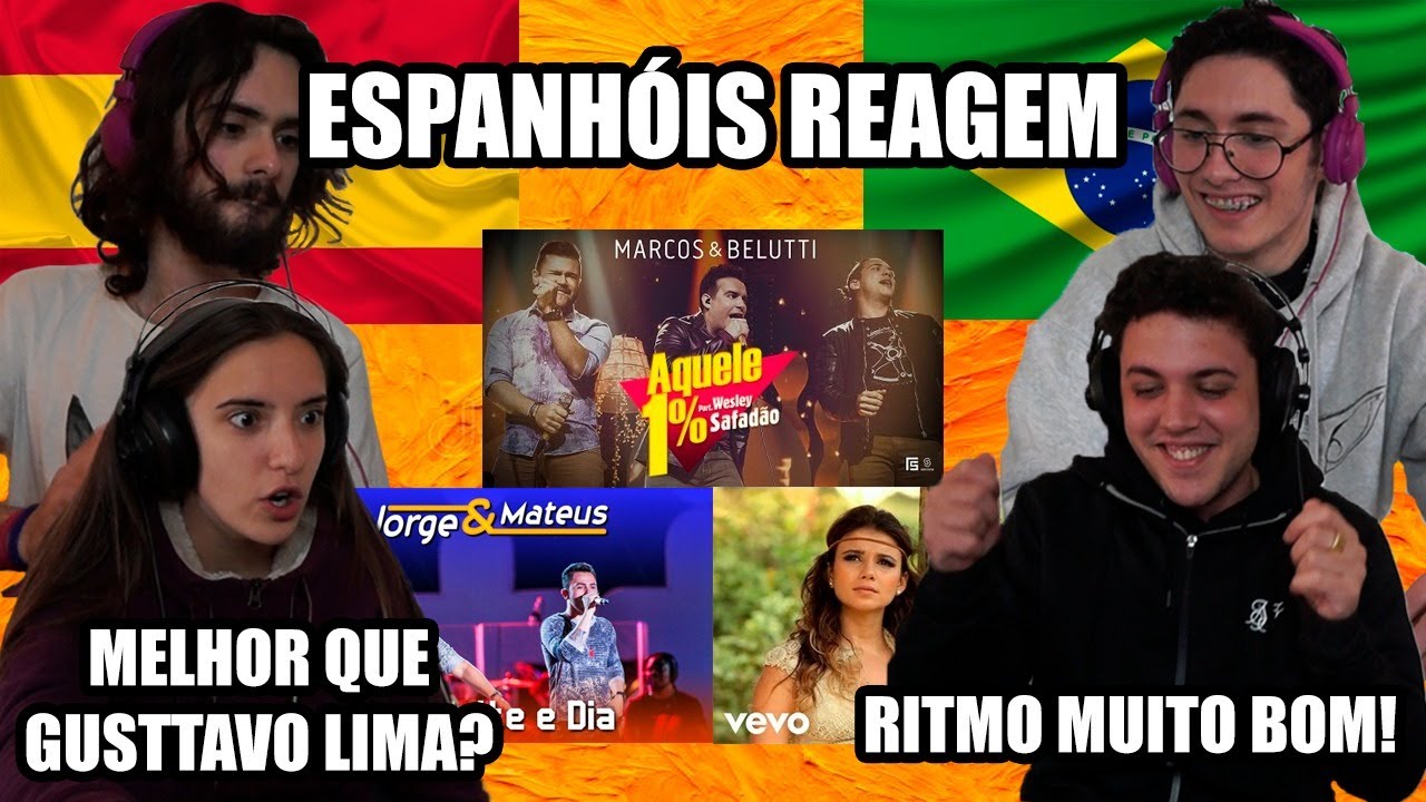 ESPANHÓIS REAGEM A SERTANEJO (Jorge&Mateus e Paula Fernandes) (vídeo cortado)