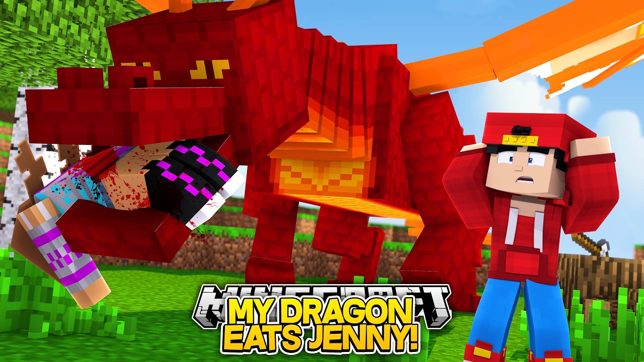 Minecraft Adventure - MY DRAGON EATS JENNY!!