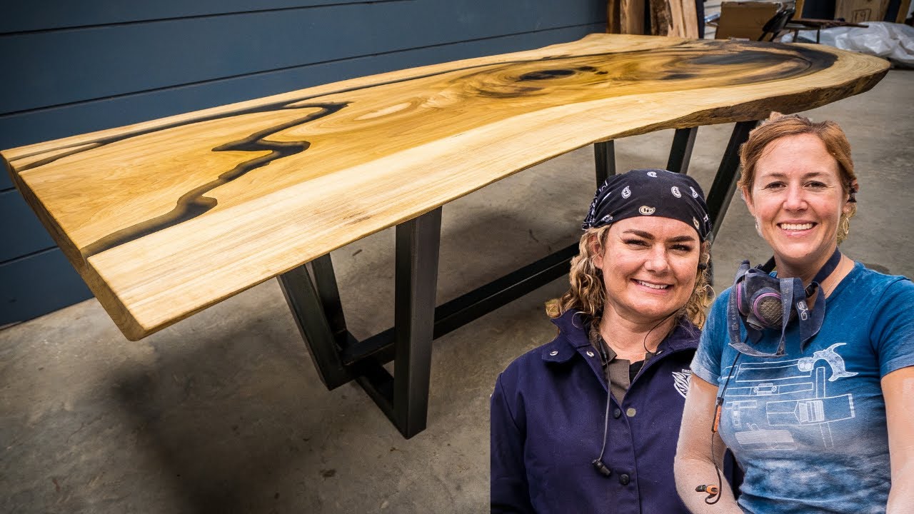 48 hour Charity Build! Live Edge River Table with Brandy Aubé
