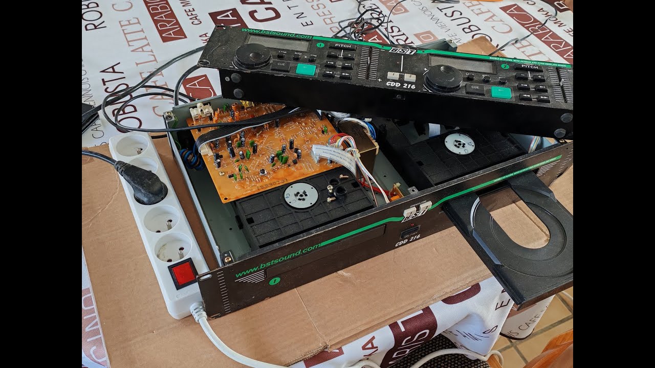 Double platine cd BST CDD-216 en panne / partie 1