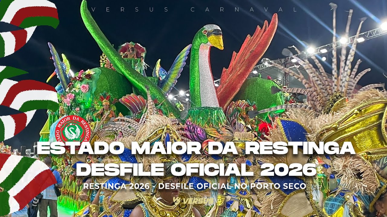 ESTADO MAIOR DA RESTINGA 2026 - DESFILE COMPLETO CARNAVAL DE PORTO ALEGRE
