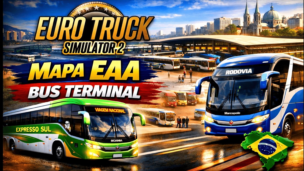 ETS2 Bus Passenger Transportation in EAA MAP 1.58
