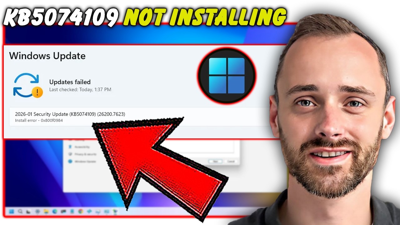 KB5074109 Not Installing on Windows 11? Fix It and Update Successfully
