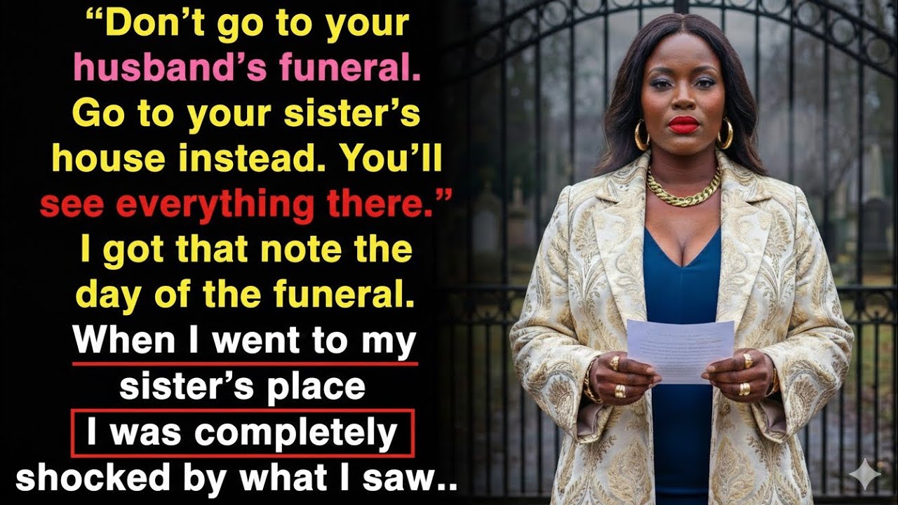 I followed the note saying not to go to my husband’s funeral—and what happened next…