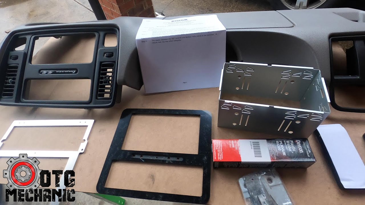 Installing Etchus double din kit in a 1996 Impala SS,