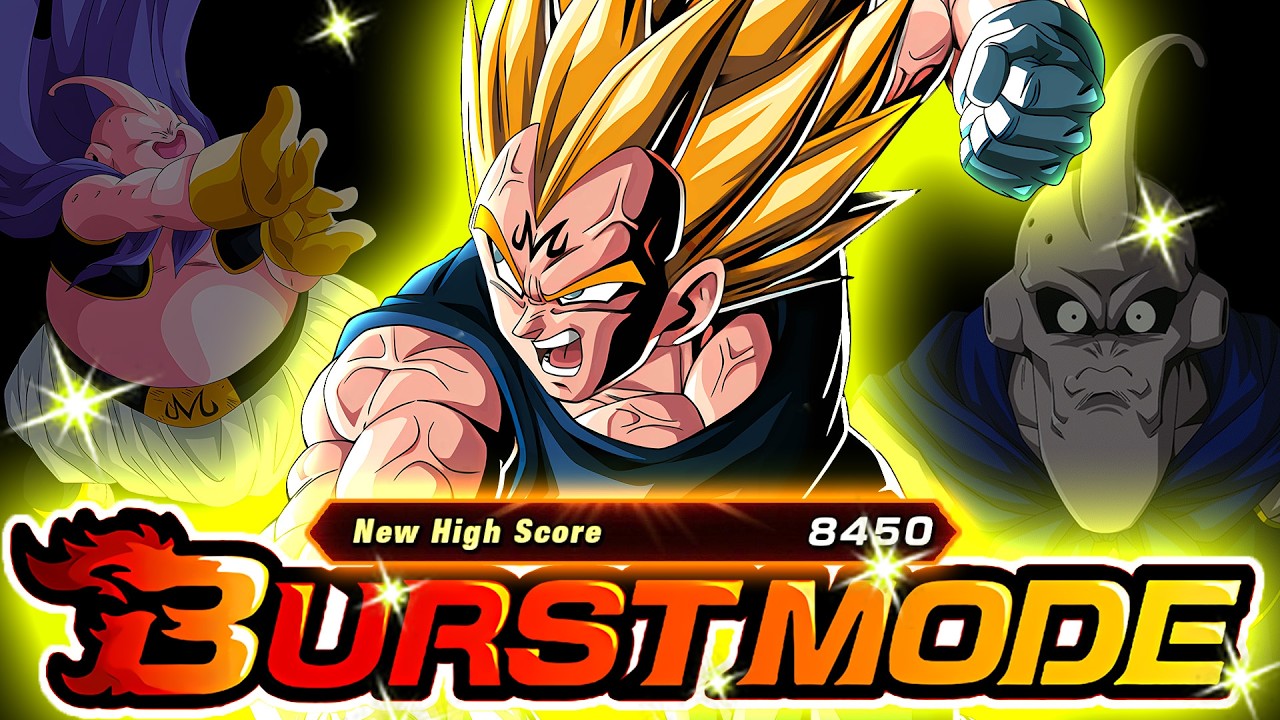 EASY MAX 8000+ SCORE & 15 STONES!! Uncontrollable Power Majin Vegeta Burst Mode | DBZ Dokkan Battle