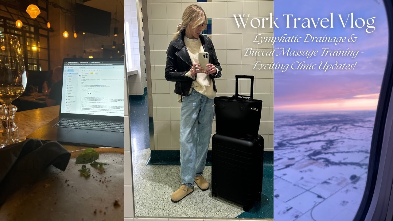 Work Travel Vlog: Lymphatic Drainage & Buccal Massage Training + Exciting Clinic Updates!