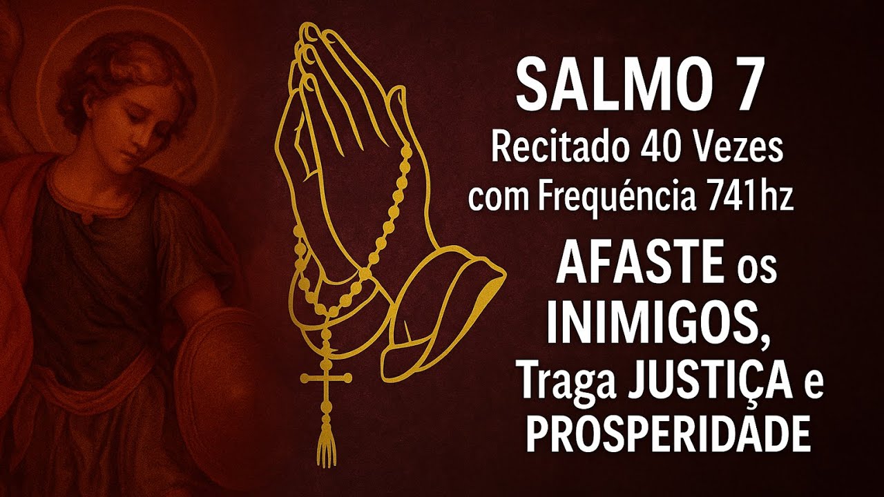 Salmo 7 - Recitado 40 Vezes com Frequência 741hz - AFASTE os INIMIGOS, Traga JUSTIÇA e PROSPERIDADE