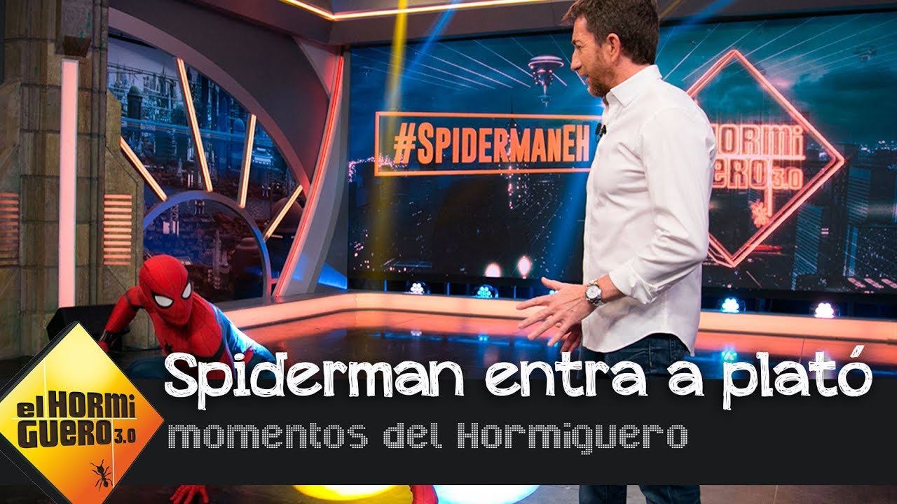 La increíble entrada de Tom Holland como Spiderman a plató  - El Hormiguero 3.0