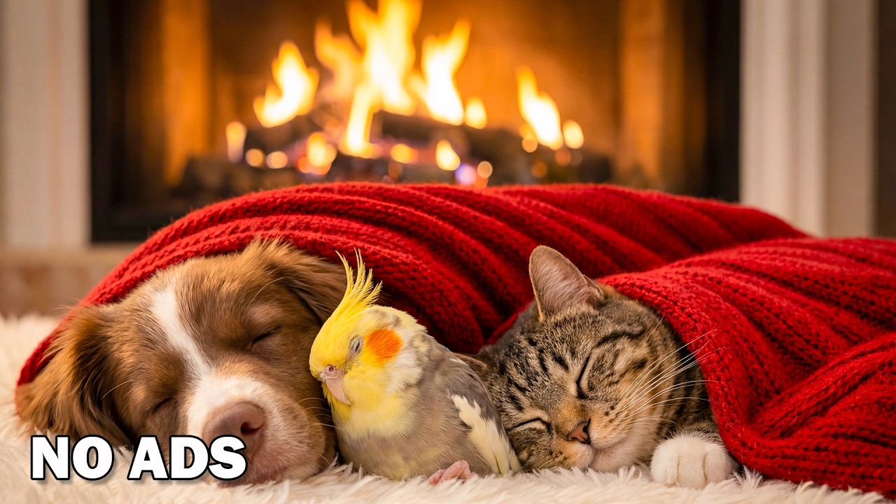 Dog TV • Cat TV 🐶😺 - Bird Visit 🐦12 Hours of Sleep Music 🎶 Stress Relief Music 💖 No Ads