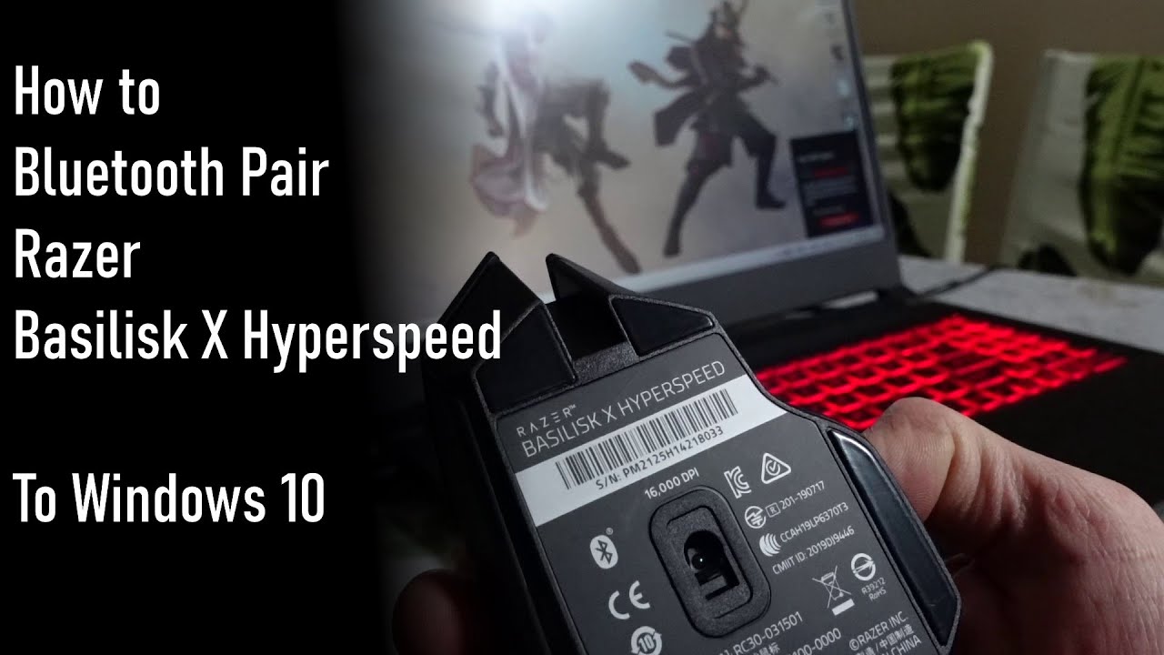 Как подключить Razer Basilisk X HyperSpeed ​​по Bluetooth