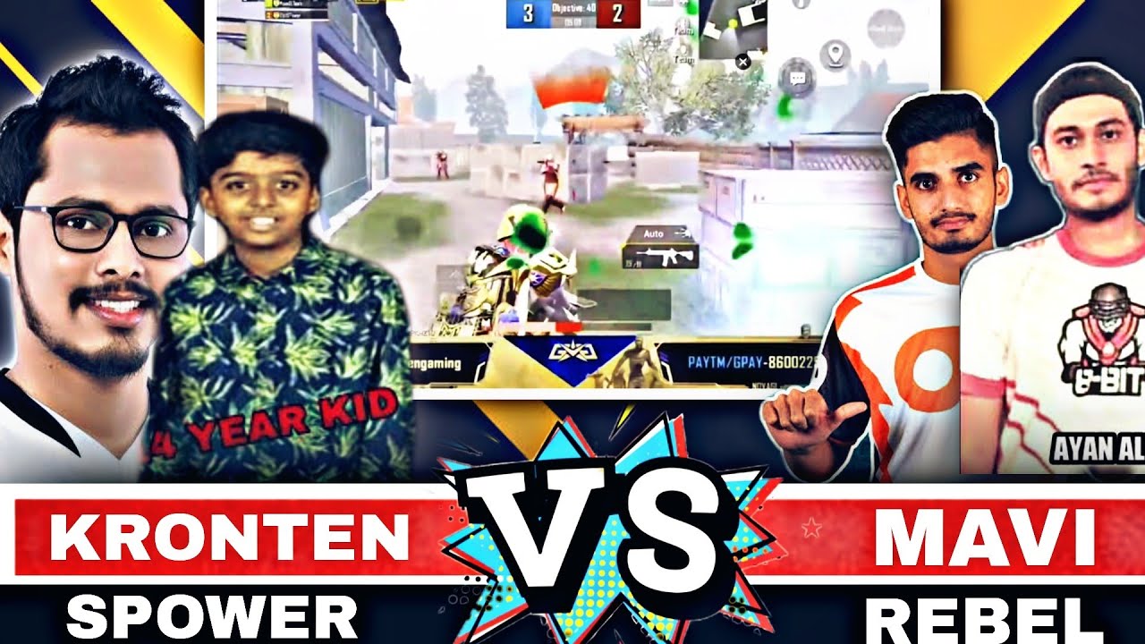 Or Mavi Vs 14 Years Old Spower ! Rebel Vs Kronten ! Pubg Mobile