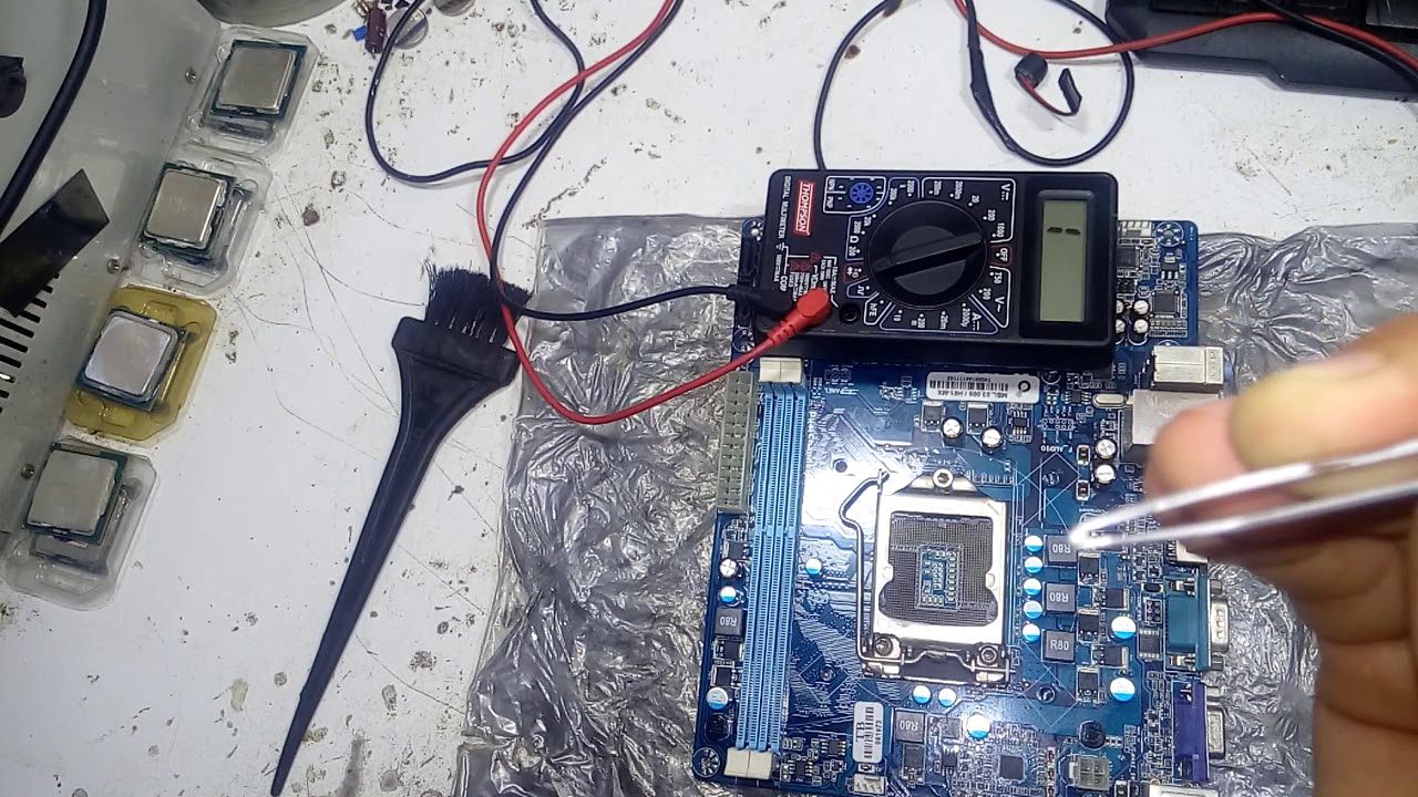 Placa H61MX REV 1.0 curto no vcore, componente não esquenta( RESOLVIDO)