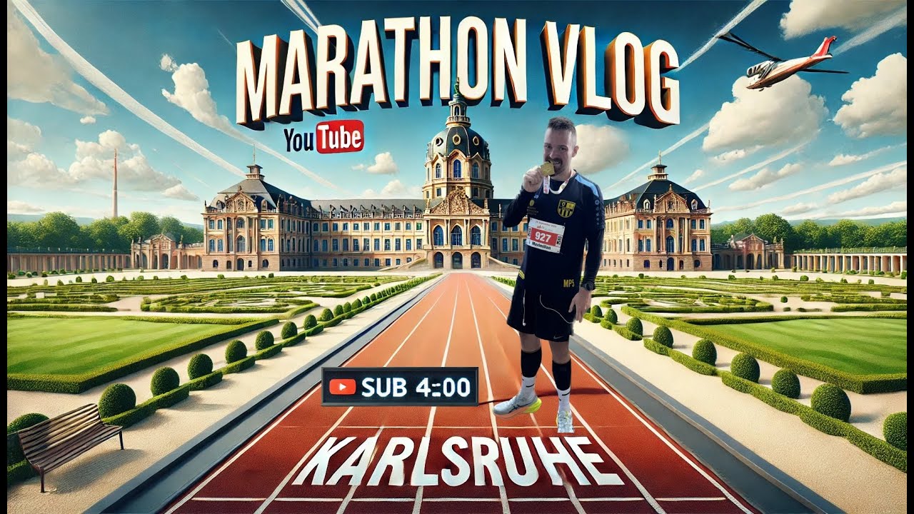 MARATHON unter 4:00 Stunden mit 90 KG? 👀 | Karlsruhe 2024 [VLOG]