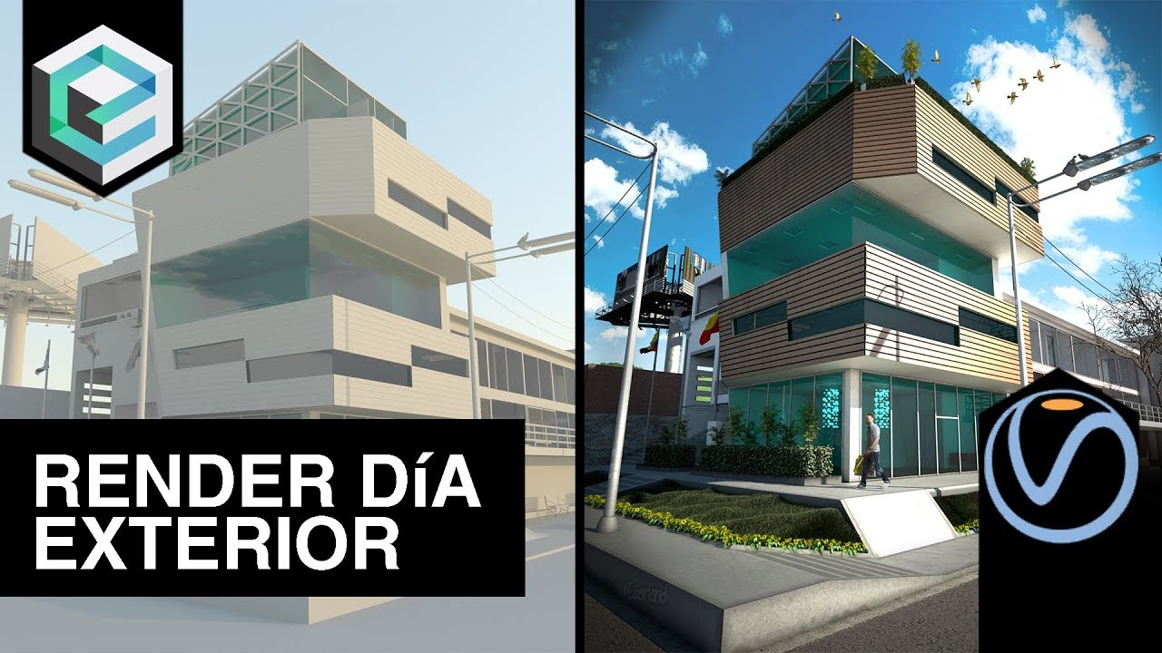 Iluminación de Exteriores Diurnos - 3ds max  Vray - #Ederland