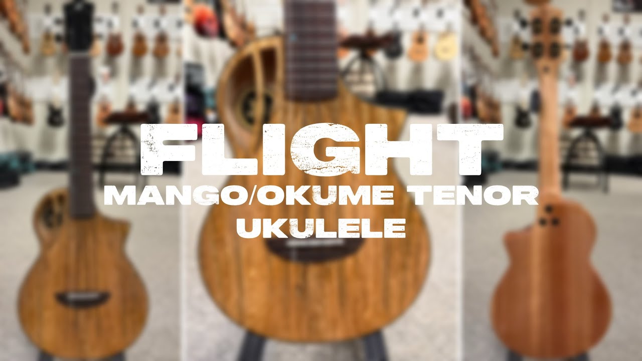Flight Aviator Solid Mango/Okume Tenor Ukulele Demo/Review at Aloha City Ukes