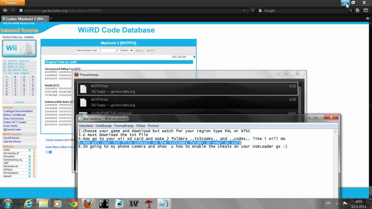 Wii cheats using Usb Loader GX               Part 1