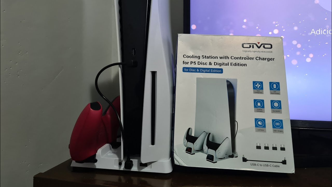 Ps5 | Base com sistema de refrigeração.