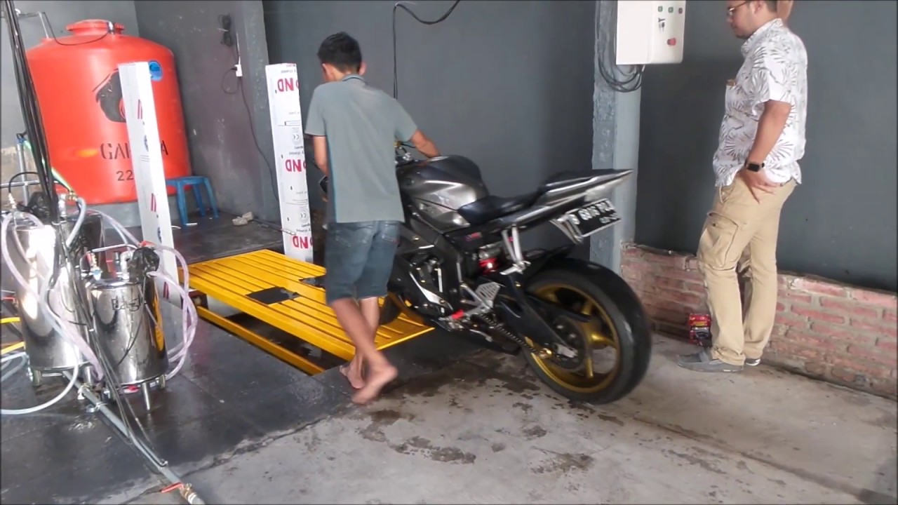 Cuci Motor Otomatis (TOUCHLESS) ,YAMAHA R6 ,600CC,PATEN, Tahun2020 Benar Bisa TAnPA MENGUSAP
