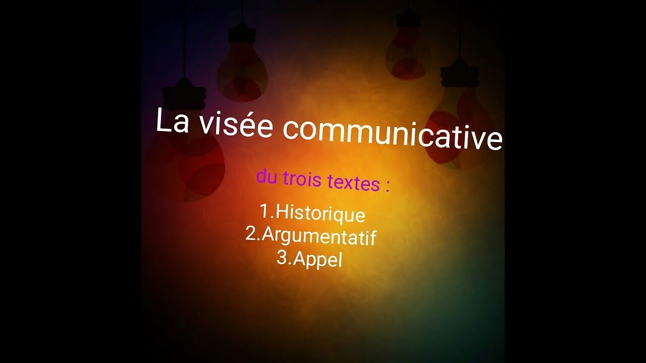 les visées communicatives
