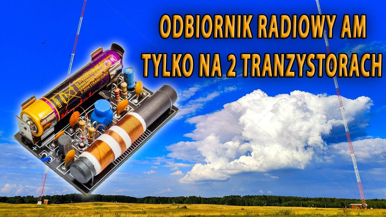 Odbiornik radiowy AM  tylko na dwóch  tranzystorach