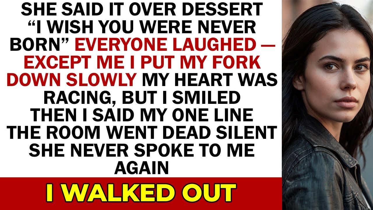 At the Family Dinner, My Mom Said I Was a Mistake — I Had the Perfect Reply