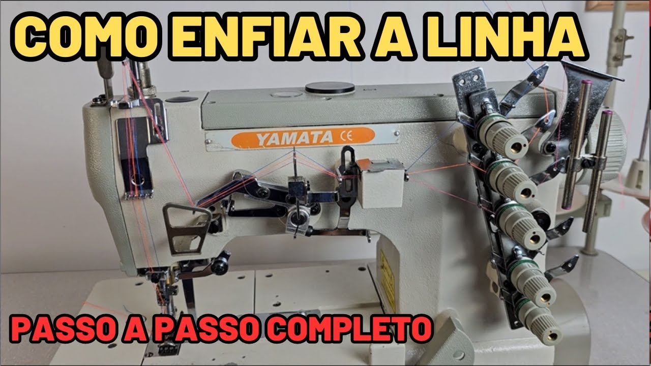 Como passar a linha na Galoneira industrial - Aprenda enfiar a linha na Galoneira corretamente