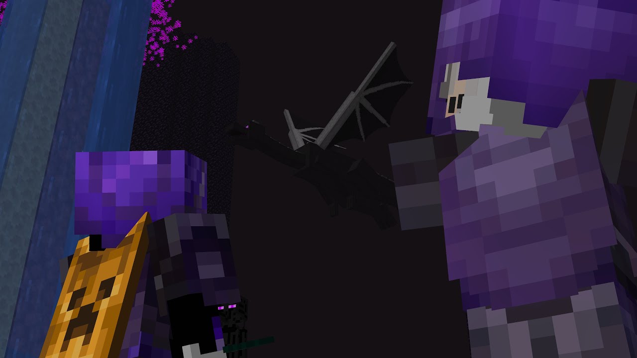 We fought the Ender Dragon.