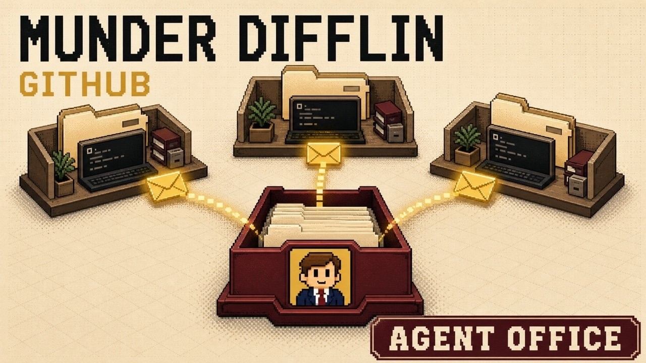 Munder Difflin GitHub Overview: Local AI Agent Office With Hive Routing and Safe Worktrees