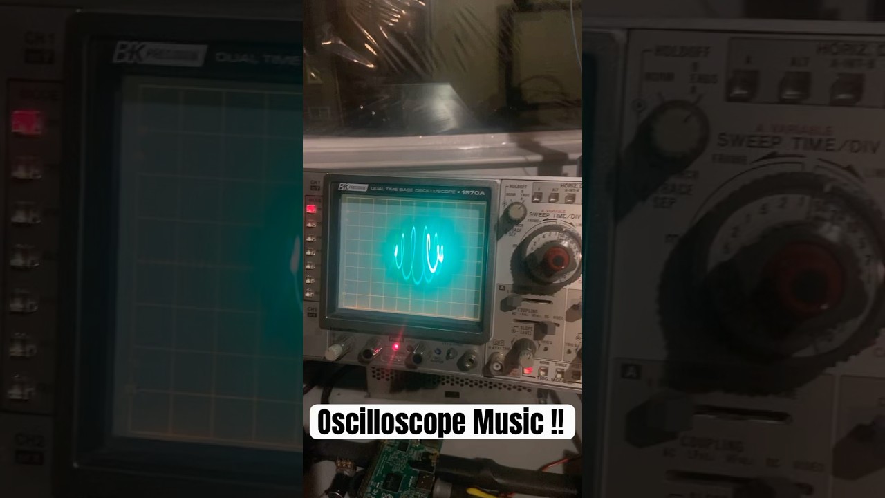 Testing oscilloscope with some Oscilloscope Music by Jerobeam Fenderson ! #electronicmusic
